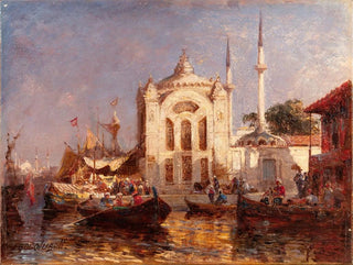 Alexey Petrovich Bogolyubov - The Dolmabahe Mosque Constantinople.webp