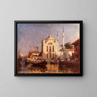 Alexey Petrovich Bogolyubov - The Dolmabahe Mosque Constantinople.webp