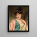 Eine kokette Dame - Alexis Vollon — gerahmtes Bild an der Wand