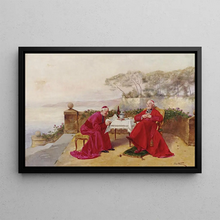 AlfredCharles Weber - Teatime On The Balcony.webp