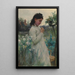 Reproduktion des Gemäldes Junge Frau in einem Garten - Alfred Augustus Glendening