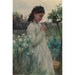 Reproduktion des Gemäldes Junge Frau in einem Garten - Alfred Augustus Glendening