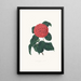 Illustrationen und Beschreibungen der Pflanzen, die die natürliche Ordnung der Camellieae bilden Pl22 - Alfred Chandler — gerahmtes Bild an der Wand