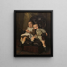 Paul und Edmond Roger, die Stiefkinder der Künstler - Alfred Cluysenaar — gerahmtes Bild an der Wand