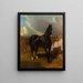 Ritter Schwarz - Alfred de Dreux — gerahmtes Bild an der Wand