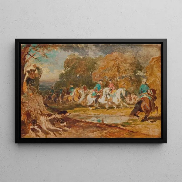 Alfred De Dreux - La chasse sous Louis XV.webp