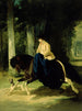 Mademoiselle de Mosselmann Reiten im Bois de Boulogne Paris - Alfred de Dreux — Ansicht des Kunstwerks