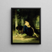 Mademoiselle de Mosselmann Reiten im Bois de Boulogne Paris - Alfred de Dreux — gerahmtes Bild an der Wand