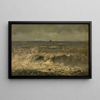 Alfred De Knyff - Turbulent Sea.webp
