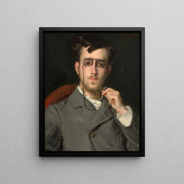 Porträt vermutete von Herrn Camille le Senne - Alfred Dehodencq — gerahmtes Bild an der Wand
