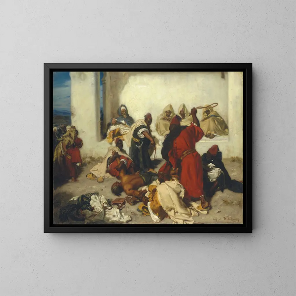 Der gefangene Dieb - Alfred Dehodencq — gerahmtes Bild an der Wand