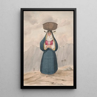 Alfred Diston - Peasant woman with basket on her head La Palma.webp