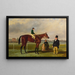 M. Martinson, Nancy F. Marson, J. Marson und ein Stallbursche nach einem Gemälde von Harry Hall - Alfred Frank de Prades — gerahmtes Bild an der Wand