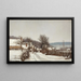 Ein Dorf im Winter - Alfred Garcement — gerahmtes Bild an der Wand