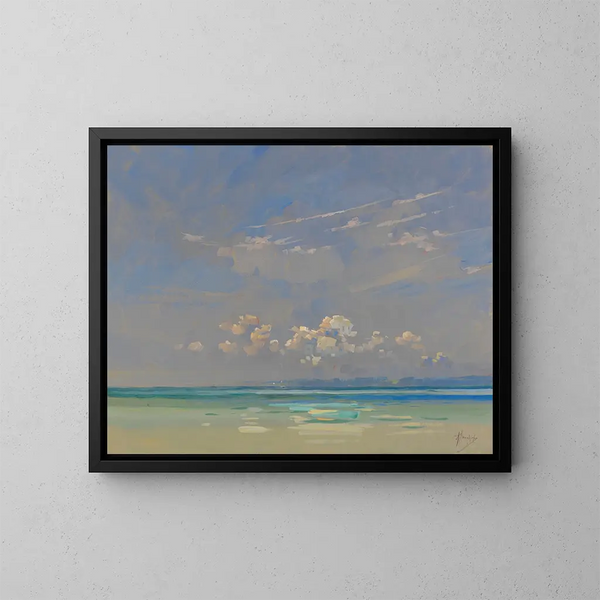 Chiemsee - Alfred Haushofer — gerahmtes Bild an der Wand