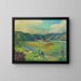 Rheinlandschaft Gemälde - Alfred Helberger — gerahmtes Bild an der Wand