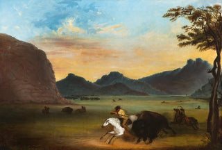 Alfred Jacob Miller - Buffalo Hunt.webp