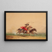 Attraper des chevaux sauvages au lasso - Alfred Jacob Miller — gerahmtes Bild an der Wand