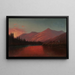 Sonnenuntergang am Silver Lake, Cottonwood Canyon, Utah - Alfred Lambourne — gerahmtes Bild an der Wand