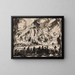 Karussell - Alfred Ost — gerahmtes Bild an der Wand