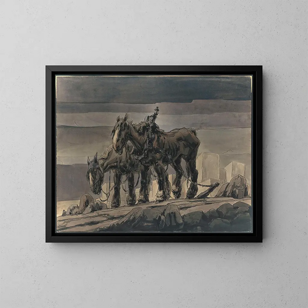 Sklaven der Baukunst - Alfred Ost — gerahmtes Bild an der Wand