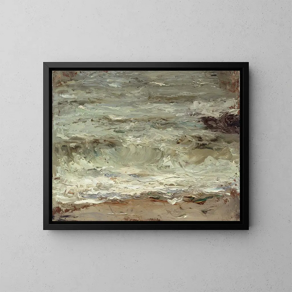 Die große Welle vor Kanagawa - Alfred Philippe Roll — gerahmtes Bild an der Wand