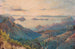 Sonnenuntergang über den Schluchten von Kikowhakarere in Coromandel - Alfred Sharpe — Ansicht des Kunstwerks