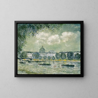 Alfred Sisley - Landscape along the Seine with the Institut de France and the Pont des Arts.webp