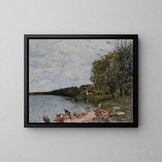 Alfred Sisley - Lavandires prs de Champagne.webp