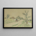 Route de Fontainebleau - Alfred Sisley — gerahmtes Bild an der Wand