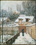 Snow at Louveciennes - Alfred Sisley — Ansicht des Kunstwerks