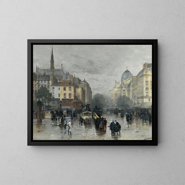 Nach dem Regen - Alfred Smith — gerahmtes Bild an der Wand