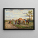 Begegnung auf der Landstraße - Alfred Steinacker — gerahmtes Bild an der Wand