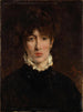 Ein Porträt einer Frau, von der man annimmt, dass sie Sarah Bernhardt ist - Alfred Stevens — Ansicht des Kunstwerks