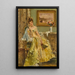 Coquetterie - Alfred Stevens — gerahmtes Bild an der Wand
