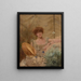 Portrait Fédora von Sarah Bernhardt - Alfred Stevens — gerahmtes Bild an der Wand