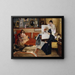 Im Atelier - Alfred Stevens — gerahmtes Bild an der Wand
