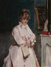 Junge Frau, die ein Buch hält - Alfred Stevens — Ansicht des Kunstwerks