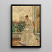 Die Frau und die Liebe, die kommende Liebe - Alfred Stevens — gerahmtes Bild an der Wand