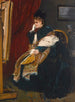 Die Frau in Grün im Atelier - Alfred Stevens — Ansicht des Kunstwerks