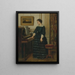 L'absence - Alfred Stevens — gerahmtes Bild an der Wand