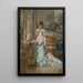 L'attente - Alfred Stevens — gerahmtes Bild an der Wand