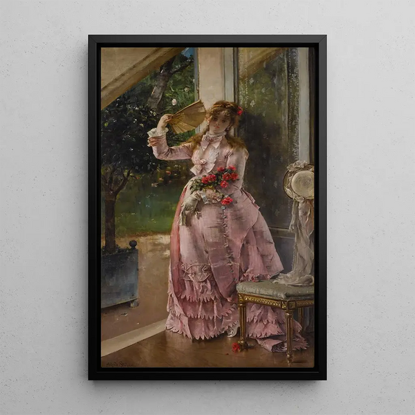 L'été - Alfred Stevens — gerahmtes Bild an der Wand