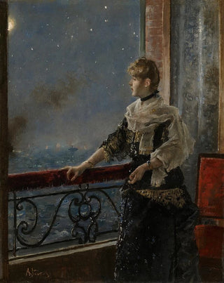 Alfred Stevens - Moonlight Au clair de la lune.webp