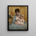 Mutter und Kind - Alfred Stevens — gerahmtes Bild an der Wand