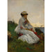 Reproduktion des Gemäldes Nachdenklich - Alfred Stevens
