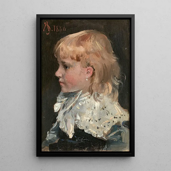 Reproduktion des Gemäldes Portrait d'Alice Gamby - Alfred Stevens
