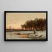 Fin d'automne, rivière Saco - Alfred Thompson Bricher — gerahmtes Bild an der Wand