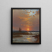 Segelboote bei Sonnenuntergang - Alfred Thompson Bricher — gerahmtes Bild an der Wand