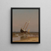 Landschaftsbild: gestrandetes Boot am Salisbury-Strand - Alfred Thompson Bricher — gerahmtes Bild an der Wand